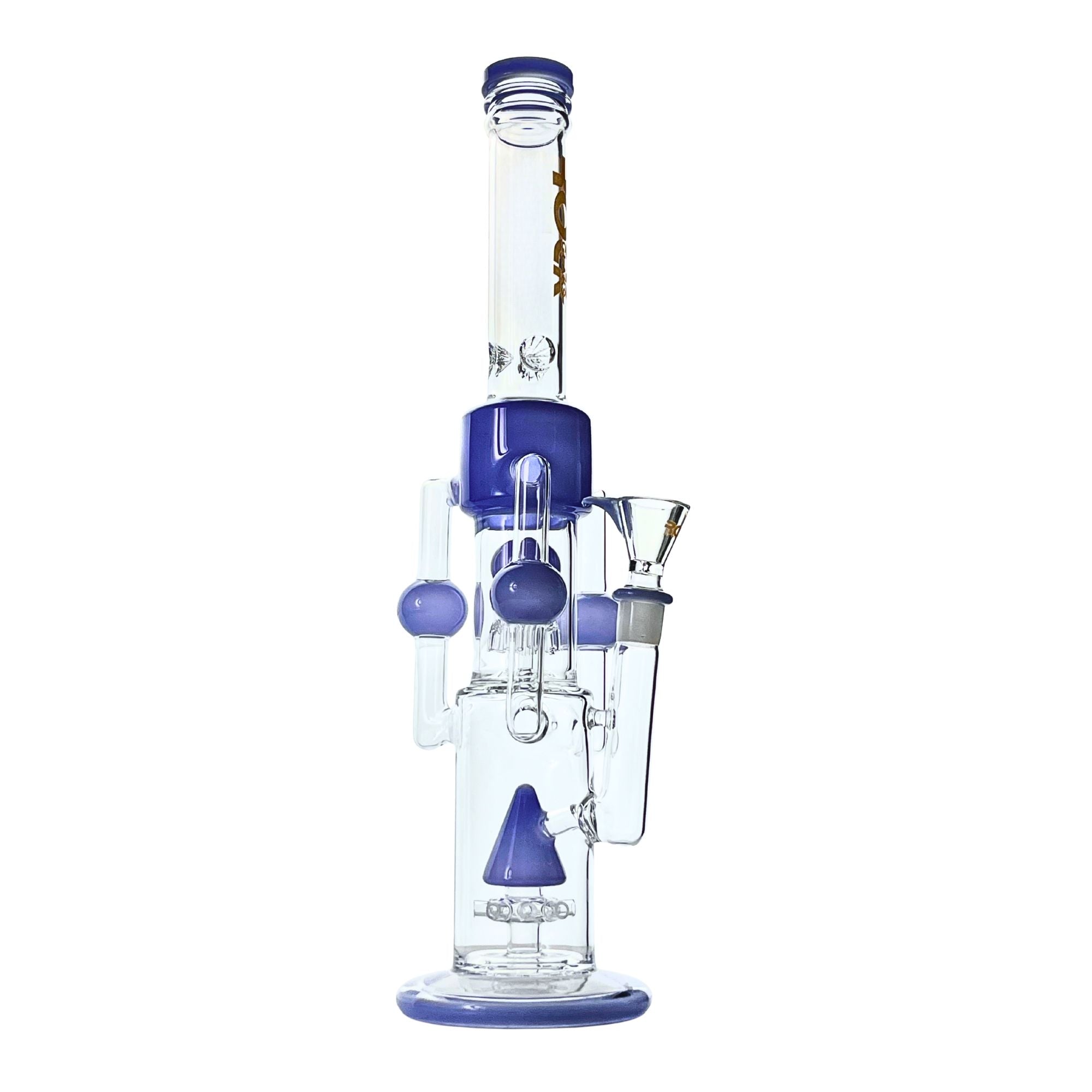 Rock Glass Cyclone Reactor 18” Bong - Discreet Smoker