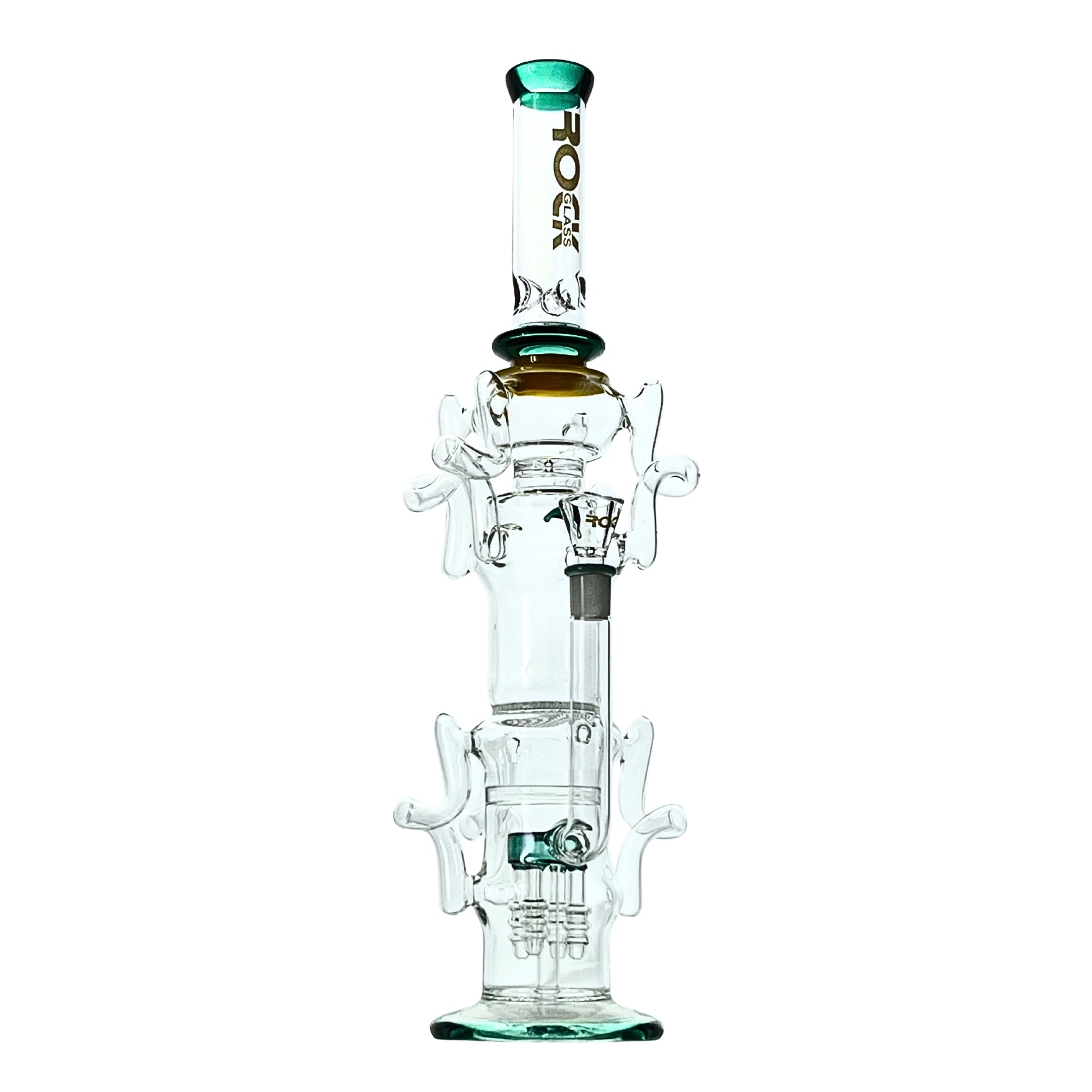 The 20" Rock Titan Multi-Perc Bong - Discreet Smoker