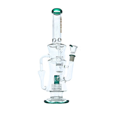 Quantum 16" Rock Glass Stereo Recycler Bong - Discreet Smoker