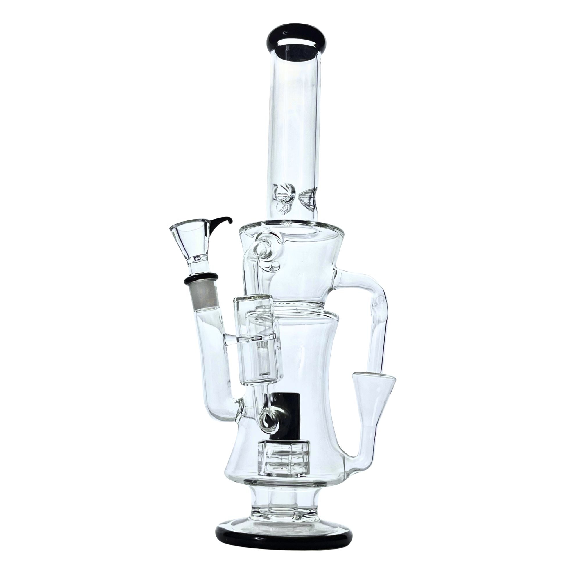 Quantum 16" Rock Glass Stereo Recycler Bong - Discreet Smoker
