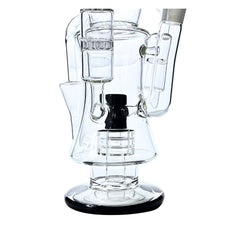 Quantum 16" Rock Glass Stereo Recycler Bong - Discreet Smoker