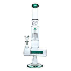FusionFlow 16" Rock Glass Dual-Chamber Matrix Bong - Discreet Smoker