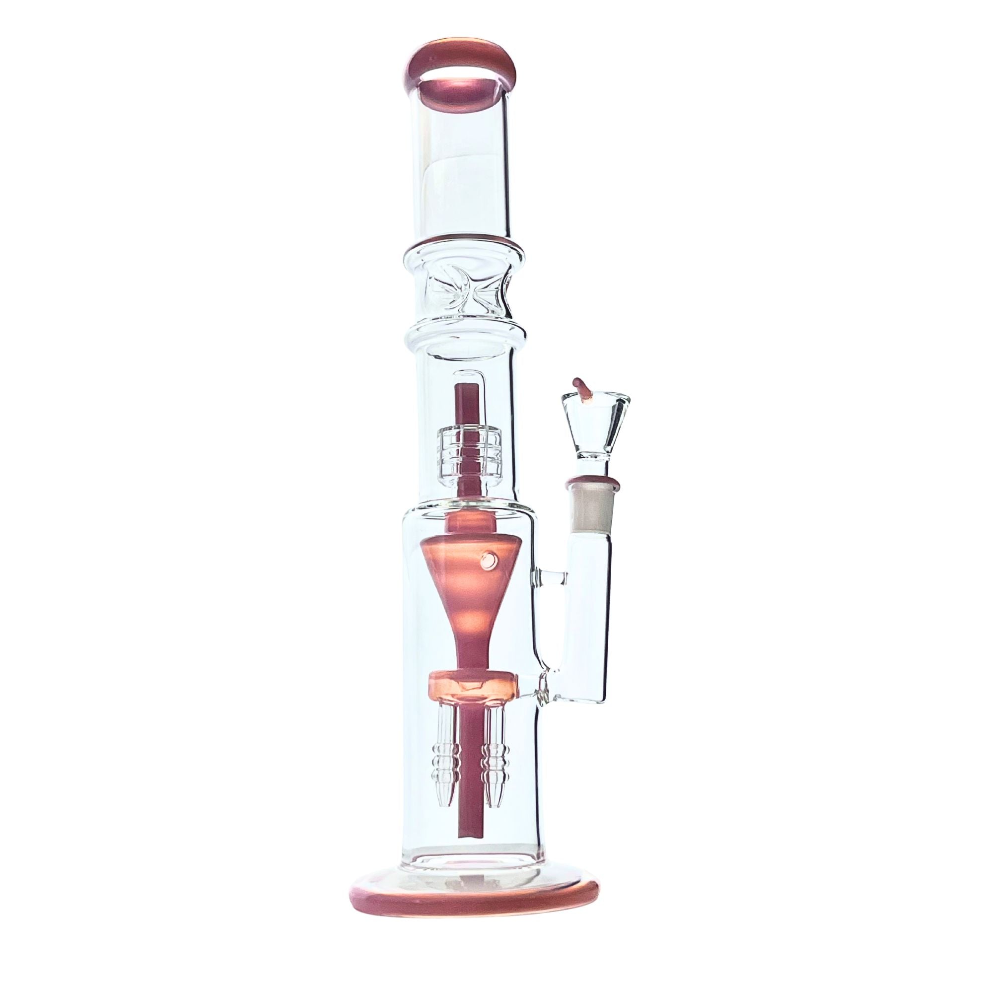 Rock Glass 16" Cyclone Chamber Perc Bong - Discreet Smoker