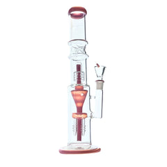 Rock Glass 16" Cyclone Chamber Perc Bong - Discreet Smoker
