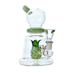 Luau 7" Rock Glass Pineapple Perc Bong - Discreet Smoker