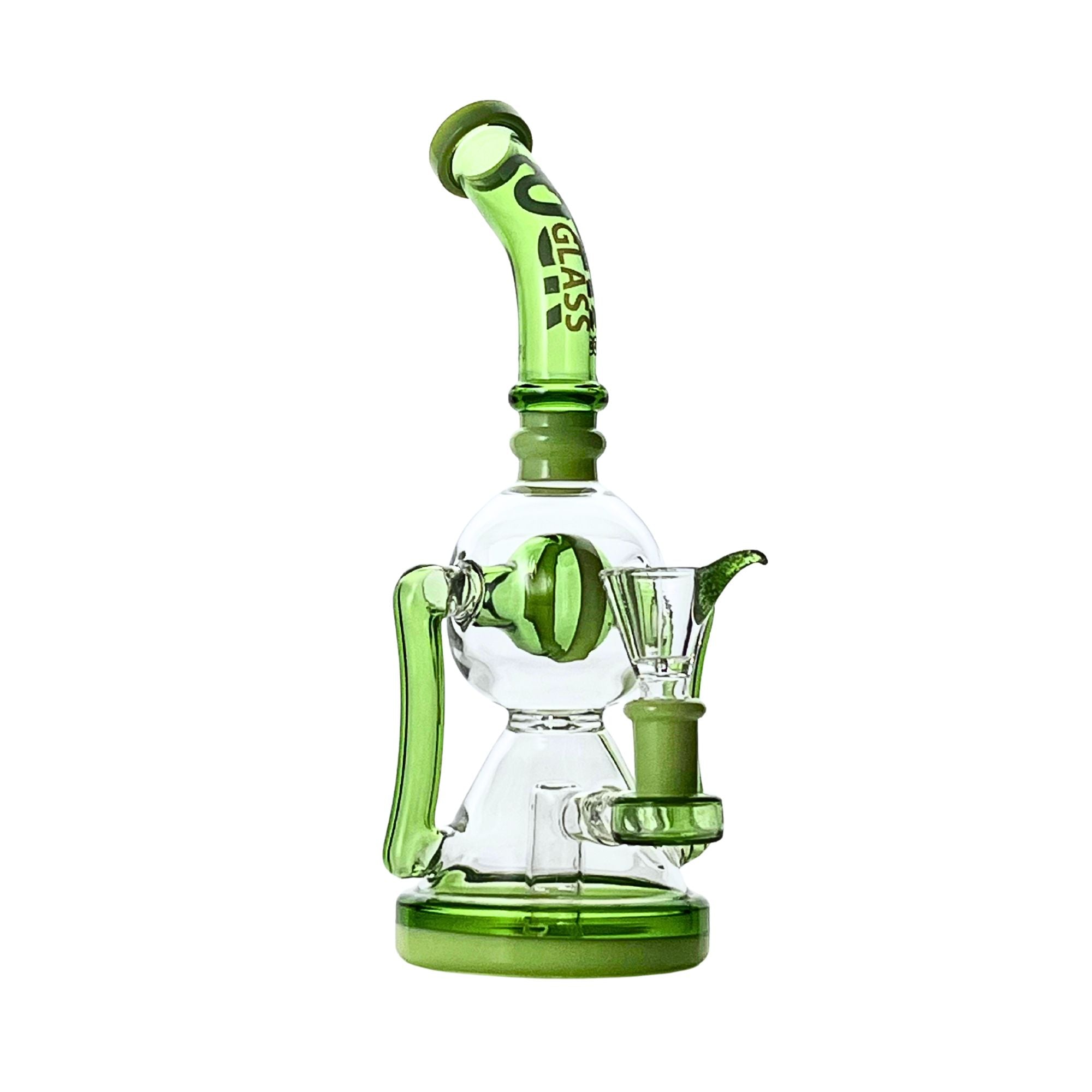 Emerald Orbit 10” Rock Glass Bong - Discreet Smoker