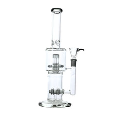 Twin-Pulse 12" Dual-Stage Percolator Bong - Discreet Smoker