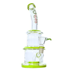 Double Stack Dual-Chamber 10" Bong - Discreet Smoker