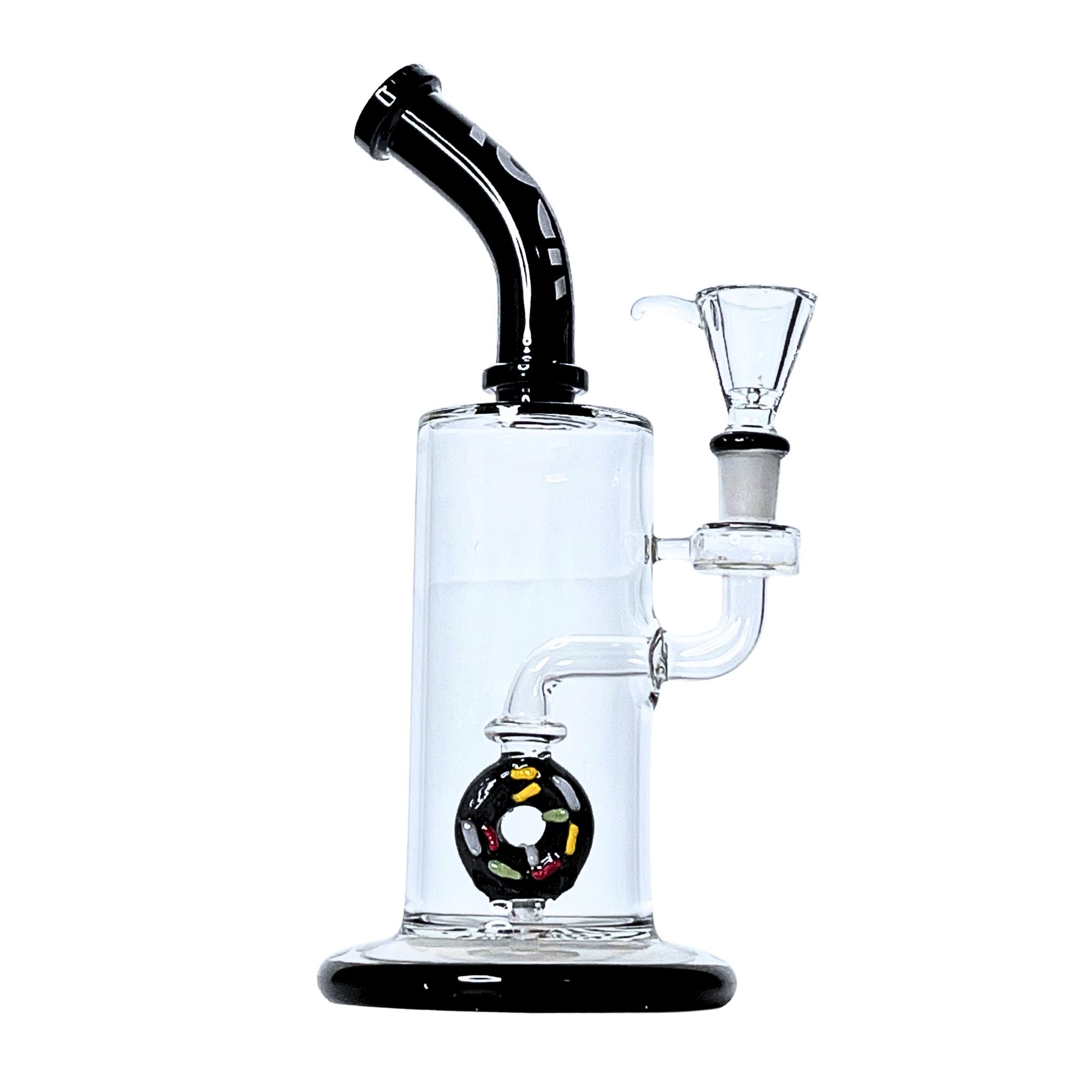 Confetti Drum 10” Rock Glass Bong - Discreet Smoker