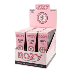 Rozy Pink King Size Pre-Rolled Cones 3pk – 24ct Display