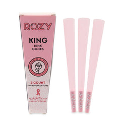 Rozy Pink King Size Pre-Rolled Cones 3pk – 24ct Display