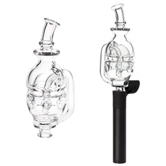 Pulsar Fab Egg Bubbler Glass Mouthpiece Attachment for Puffco Pivot - 5" / Clear - Discreet Smoker