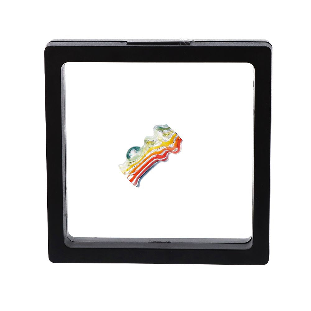 Pulsar Rainbow w/ Opal Glass Mouthpiece Attachment for Puffco Pivot w/ Display Stand - Colors Vary - Discreet Smoker