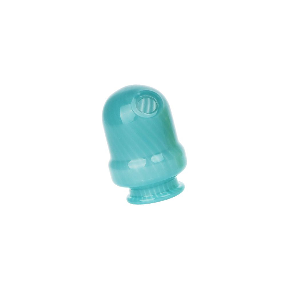 Pulsar Round Tip Glass Mouthpeice Attachment for Puffco Pivot w/ Display Stand - Colors Vary - Discreet Smoker