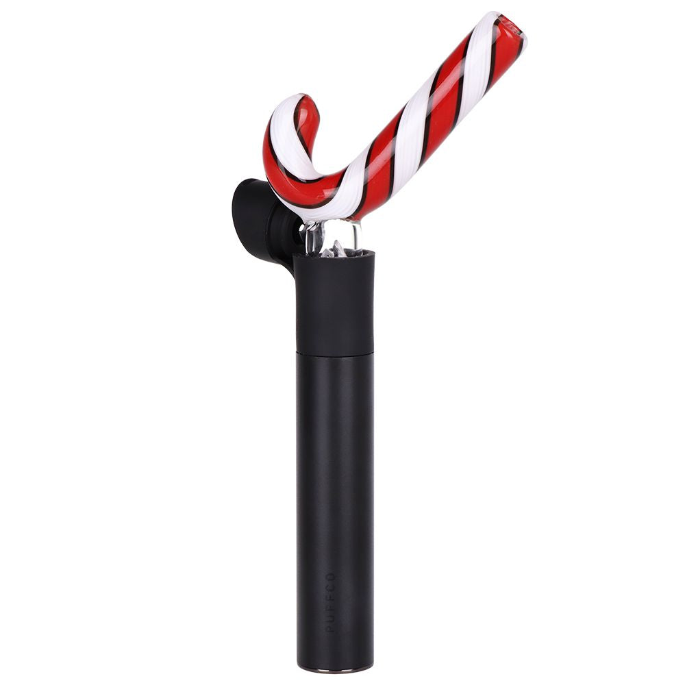Candy Cane Glass Mouthpiece Attachment for Puffco Pivot - Discreet Smoker
