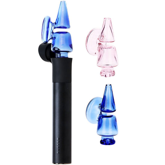 Pulsar Double Chamber Glass Mouthpiece Attachment for Puffco Pivot - Colors Vary - Discreet Smoker