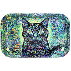 Pulsar Metal Rolling Tray - Cat-Atonic / 11"x7"