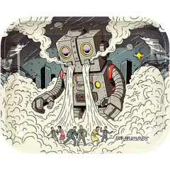 Pulsar Metal Rolling Tray - Attack of the Dope Bot / 13"x 11"