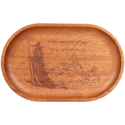 Pulsar Shire x LoTR Mahogany Wood Trays - Gandalf / 10.8" x 6.9" - Discreet Smoker