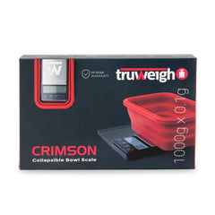 Truweigh Crimson Collapsible Bowl Scale - 1000g x 0.1g