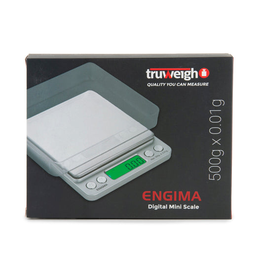 Truweigh Enigma Scale - 500g x 0.01g - Silver - Discreet Smoker