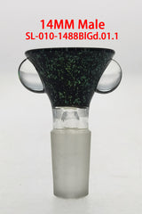 Single Hole Slide w/ Multi-Marble Handle (14MM Male) - Discreet Smoker