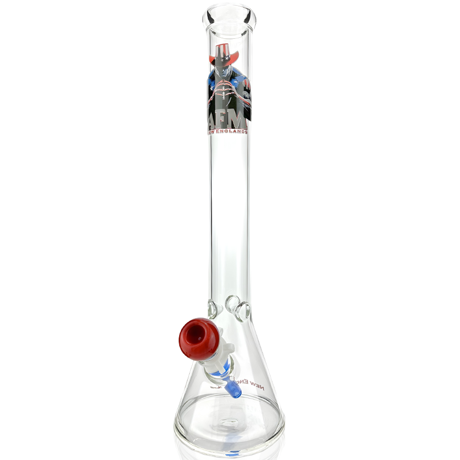 18" New England 5mm Beaker Bong Bundle - Discreet Smoker