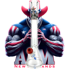 18" New England 5mm Beaker Bong Bundle - Discreet Smoker