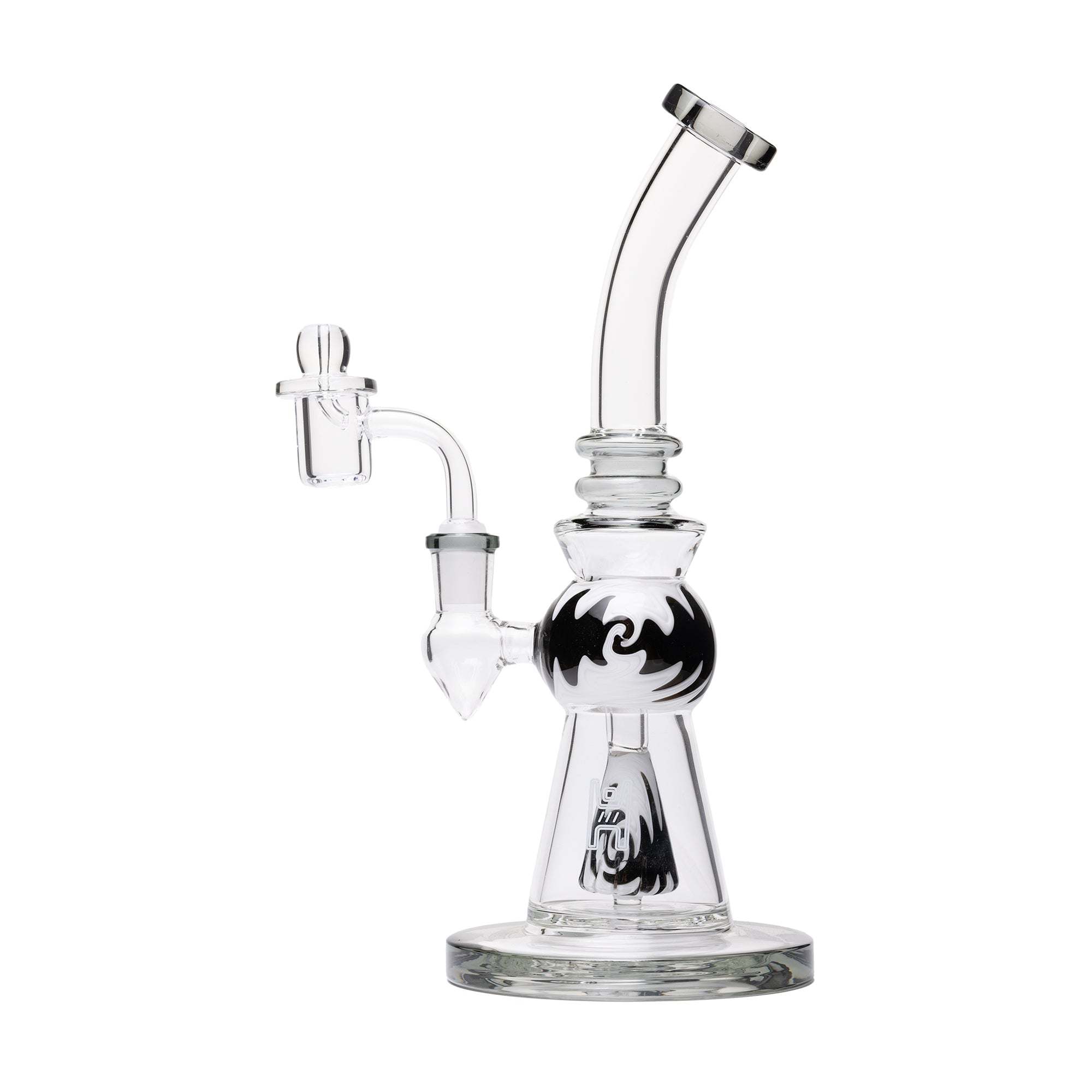 Human Grade 10" Mini Gumball Rig Glass Water Pipe - Discreet Smoker