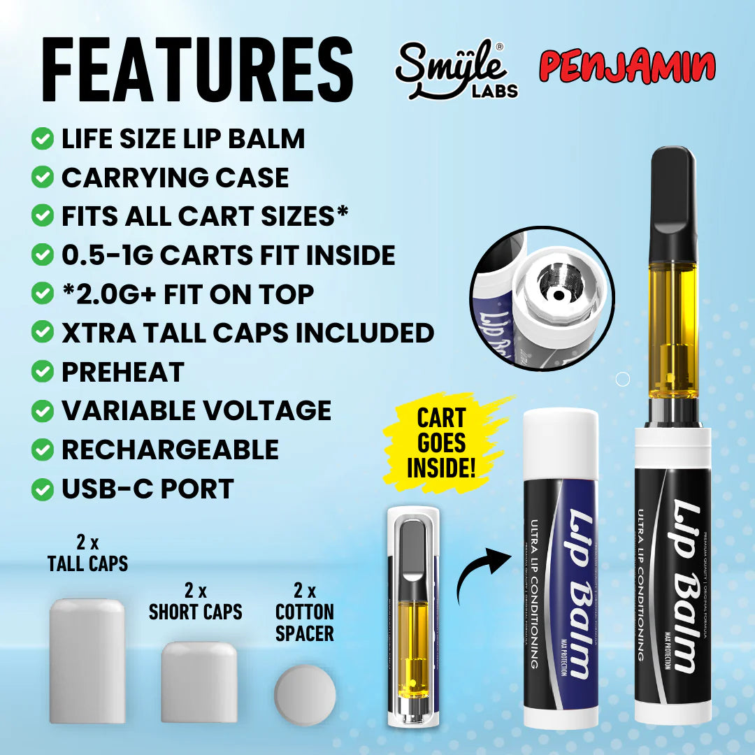 Lip Balm Cart Pen By Smyle™ Labs - Discreet Smoker