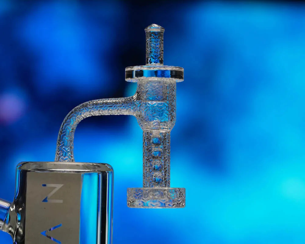 Space King Fully Fused Engraved Terp Slurper (Black / Gold) - Discreet Smoker
