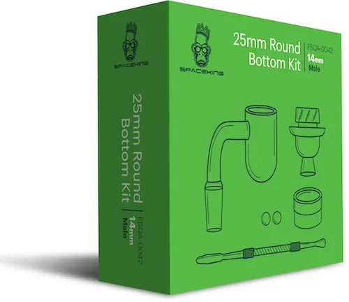Space King 25mm Round Bottom Banger Kit (Neon Green) - Discreet Smoker