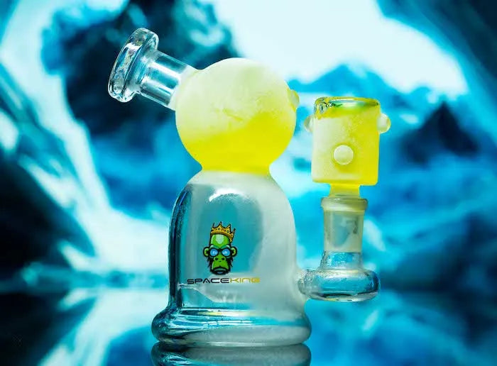 Space King Glass - 'Space Glacier' Freezable Bong - Discreet Smoker