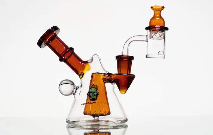 Space King Glass - 'Space Pyramid' Mini Rig - Discreet Smoker