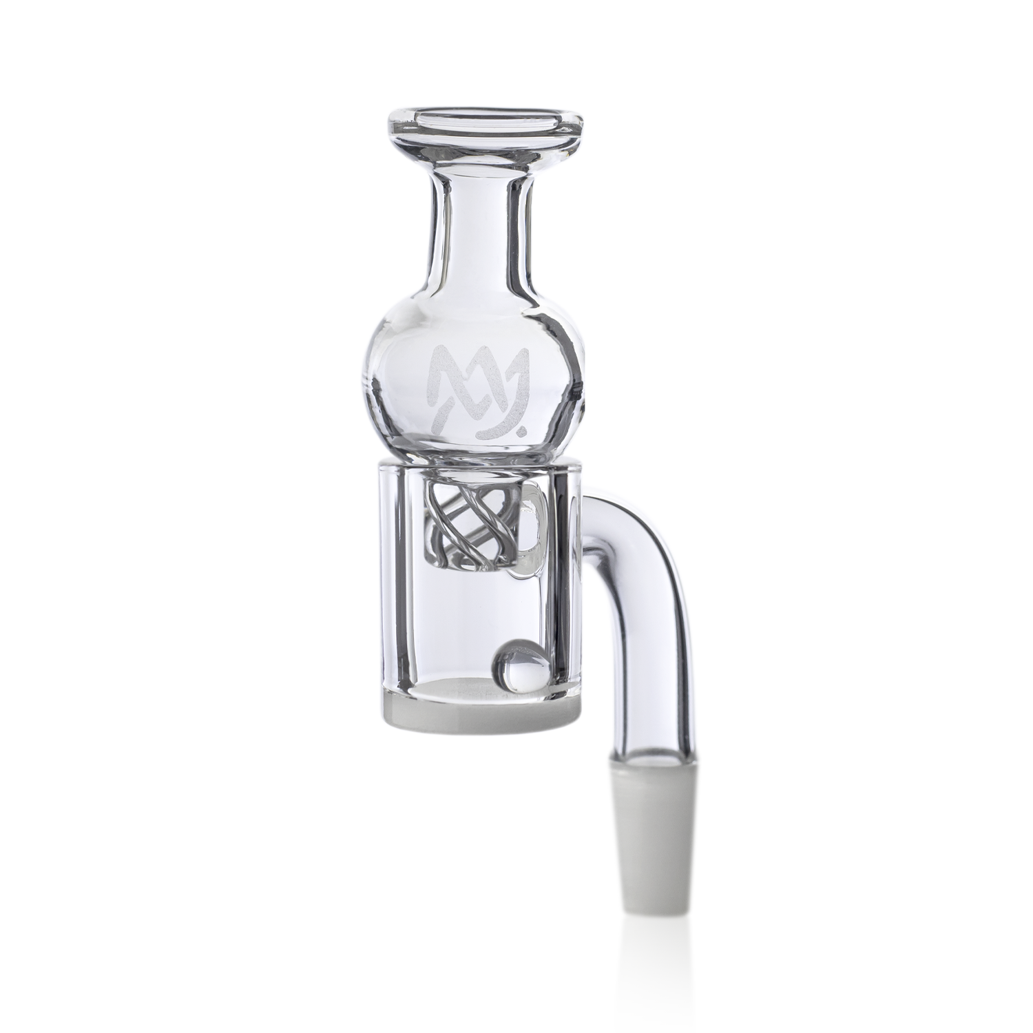 MJ Arsenal White/Opaque Bottom Large Quartz Bucket - Discreet Smoker
