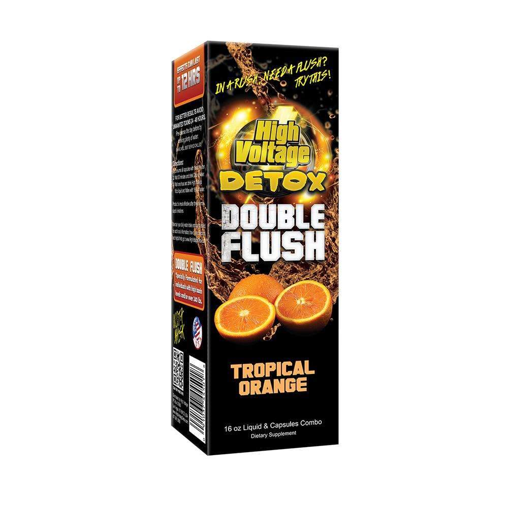 High Voltage Detox Double Flush - Orange - Discreet Smoker