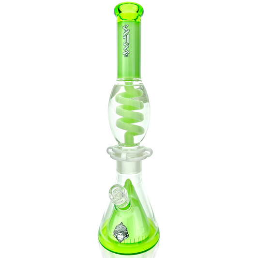 16″ AFM UFO Pyramid Freezable Coil Beaker Bong – Glycerin Coil - Discreet Smoker