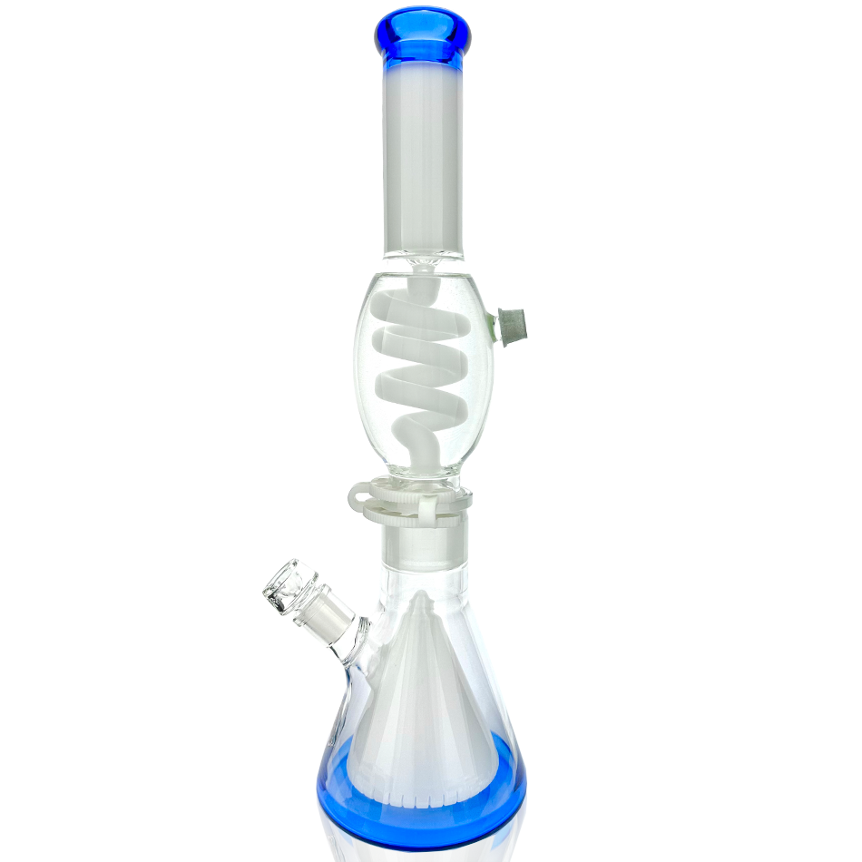 16″ AFM UFO Pyramid Freezable Coil Beaker Bong – Glycerin Coil - Discreet Smoker