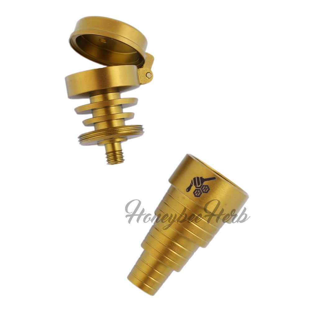 TITANIUM 6 IN 1 CARB CAP DAB NAIL - Discreet Smoker