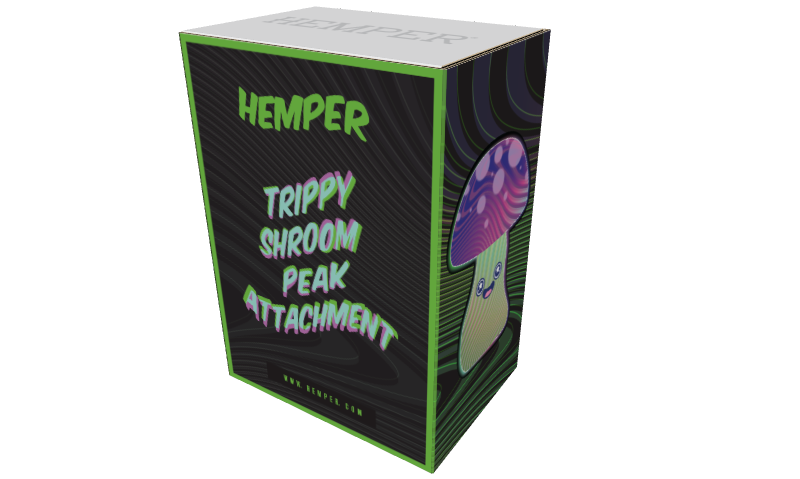 Trippy Shroom Puffco Peak Top - Discreet Smoker