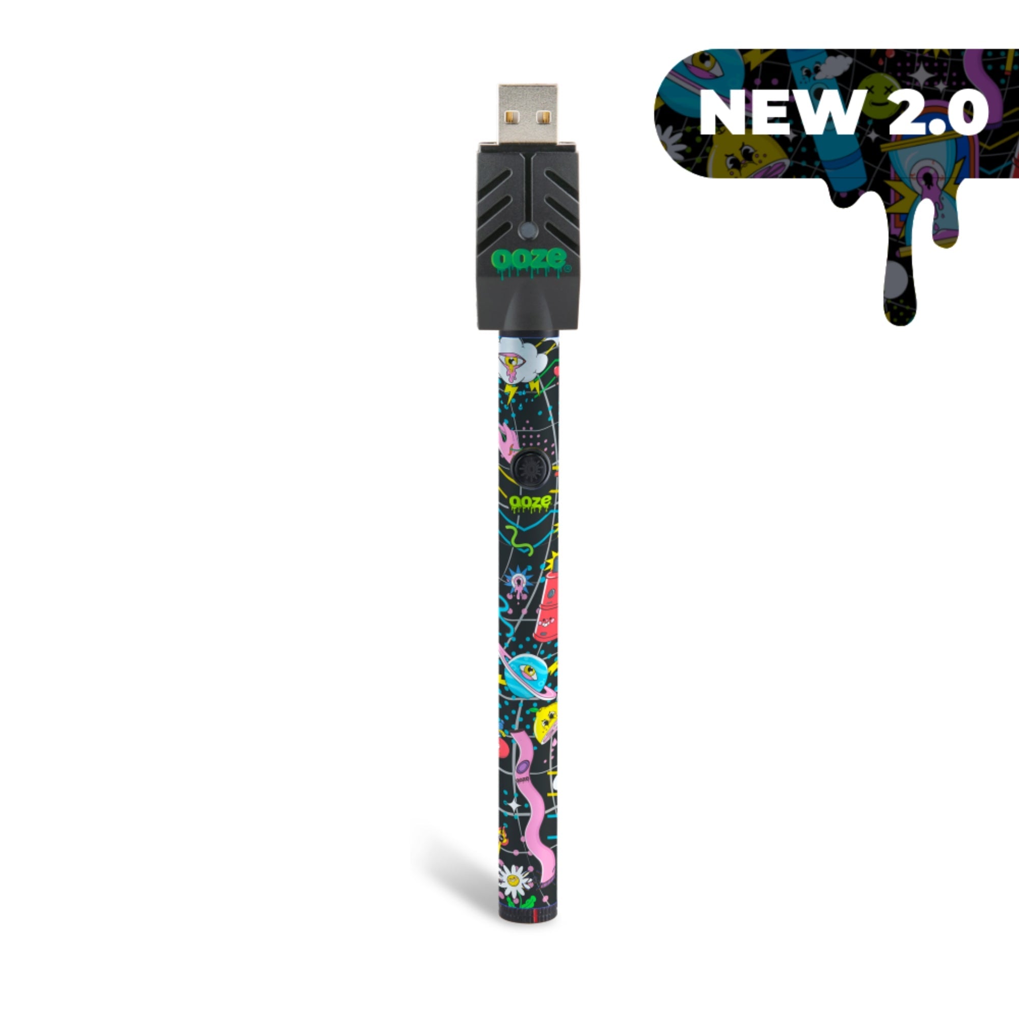 Ooze Twist Slim Pen 2.0 510 Thread Vaporizer Battery - Discreet Smoker