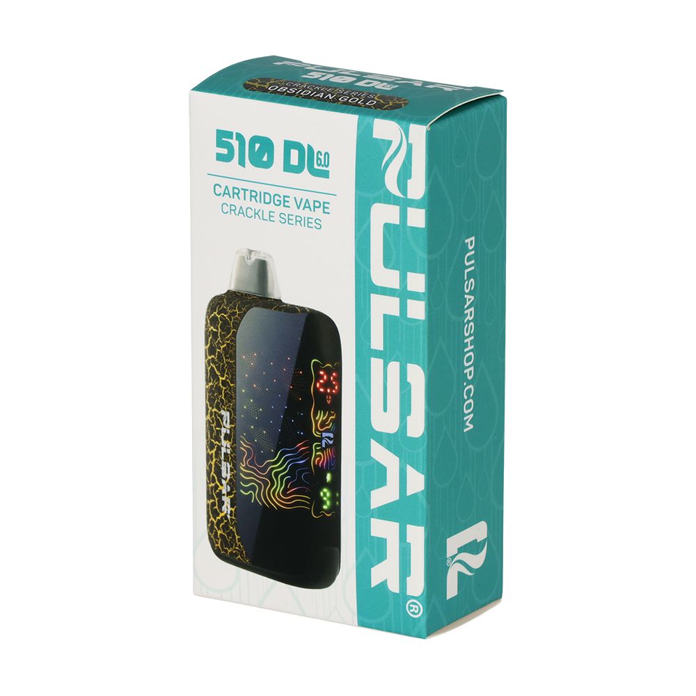Pulsar 510 DL 6.0 Precision Voltage Control LCD Screen Vape Bar | Crackle Series | 1000mAh - Discreet Smoker