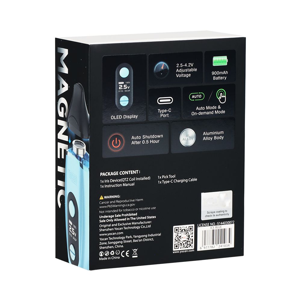 Yocan Iris Concentrate Vaporizer | 900mAh - Discreet Smoker