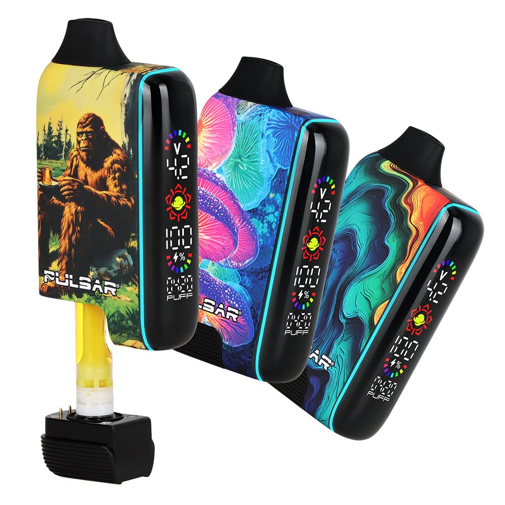 Pulsar 510 DL 5.0 Precision Voltage Control LCD Screen Vape Bar | Design Series | 1000mAh - Discreet Smoker