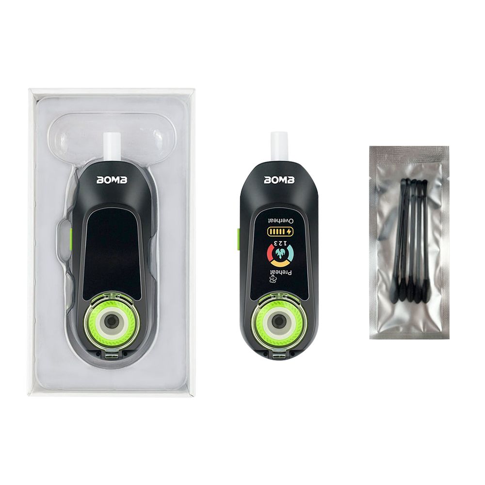 Bomb x VapX Magic Bean Concentrate Vaporizer - 300mAh / Black - Discreet Smoker
