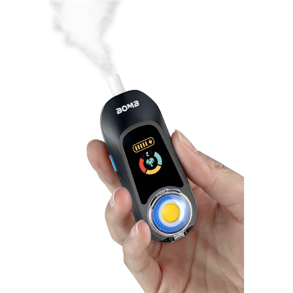 Bomb x VapX Magic Bean Concentrate Vaporizer - 300mAh / Black - Discreet Smoker