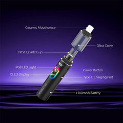 Yocan Orbit 2.0 Concentrate Vaporizer | 1400mAh - Discreet Smoker