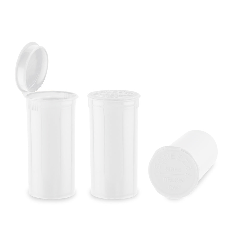 Loud Lock Plastic Pop Top - 13 Dram - 315pc - Child Resistant - Discreet Smoker
