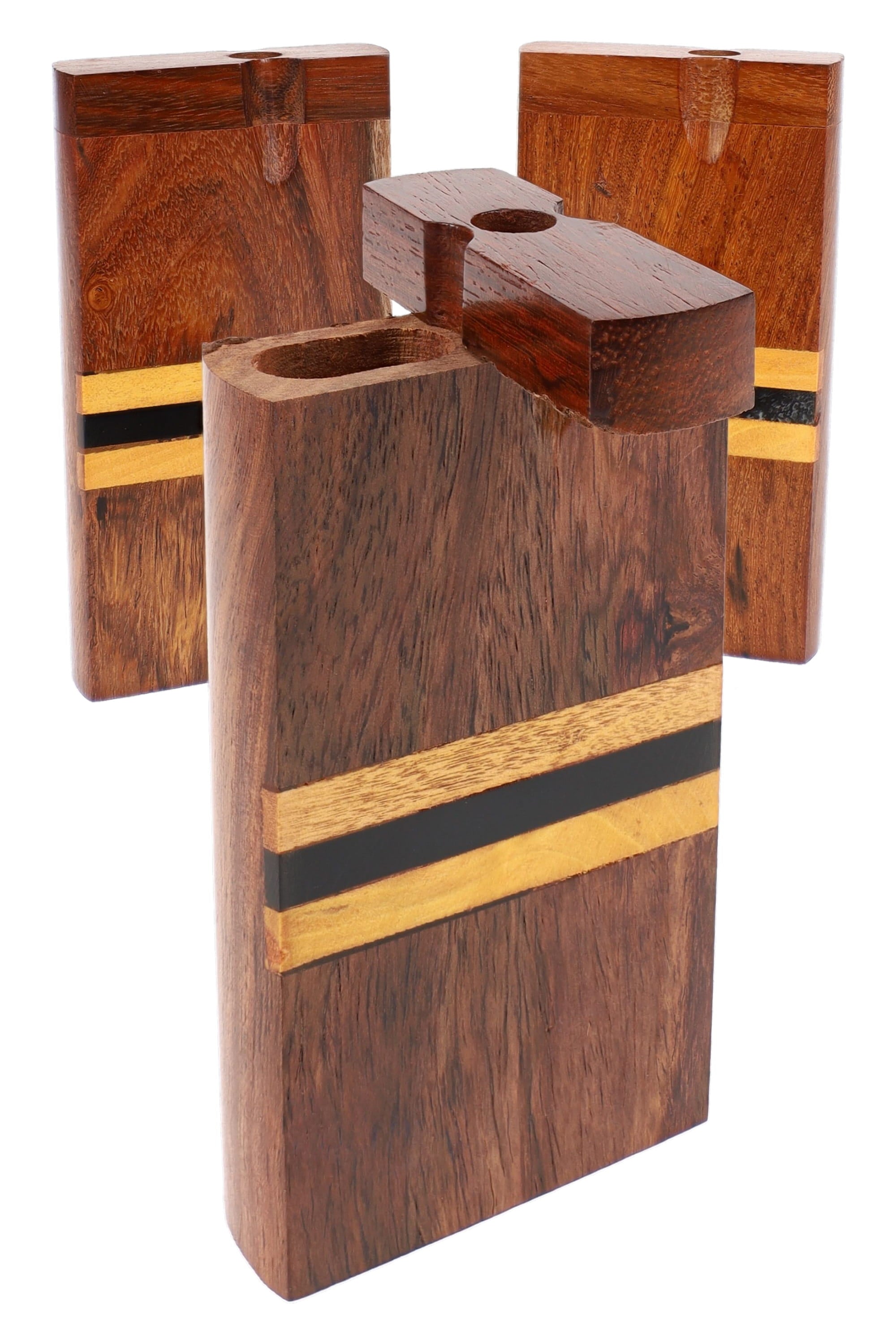 Indian Rosewood Dugout “Inlay Vault” – 4″ - Discreet Smoker