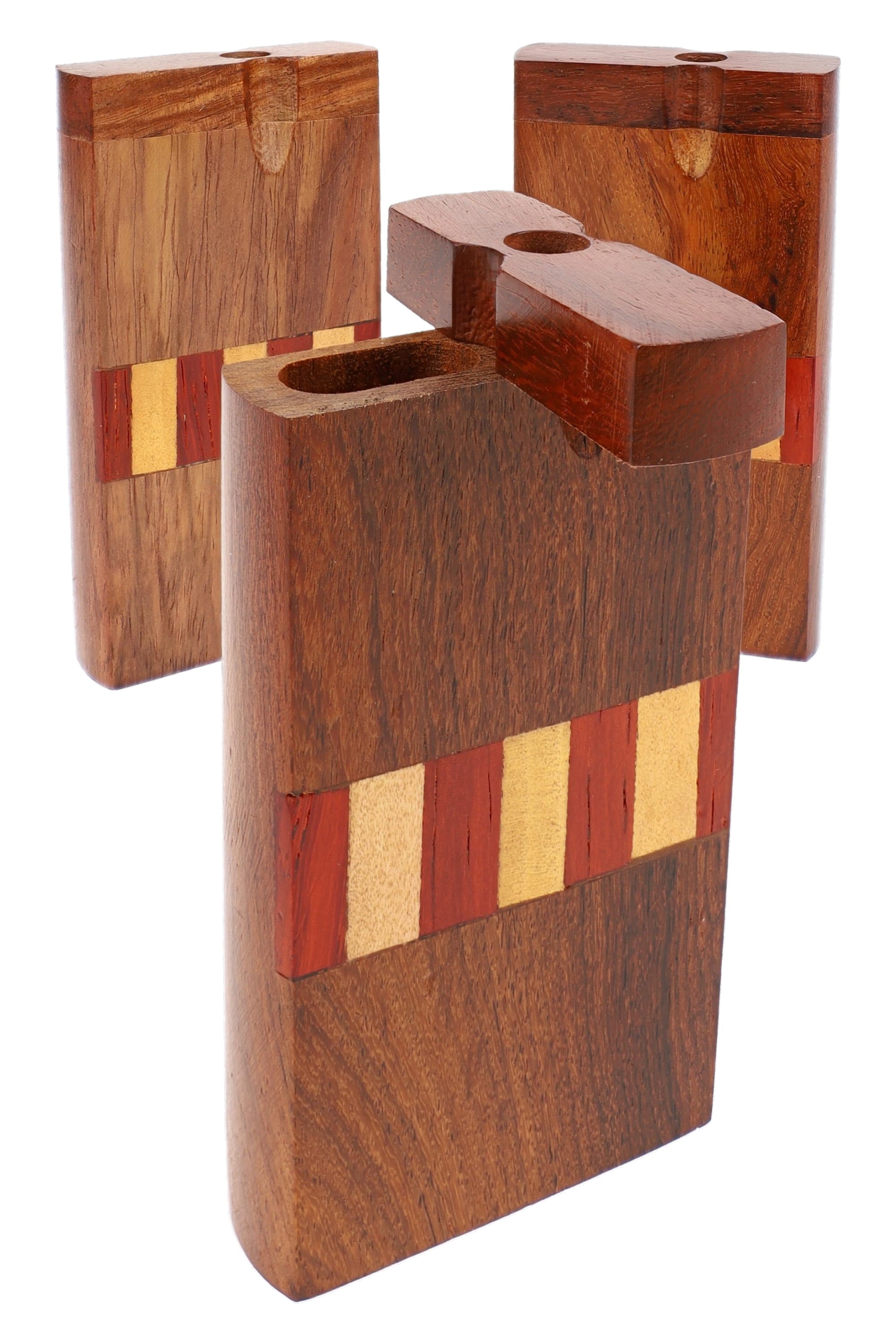 Indian Rosewood Dugout “Inlay Vault” – 4″ - Discreet Smoker